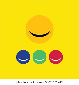 Smile Vector Template Design Illustration