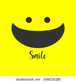 Smile Vector Template Design Illustration
