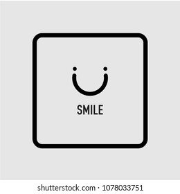 Smile Vector Template Design Illustration