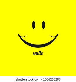 Smile Vector Template Design Illustration