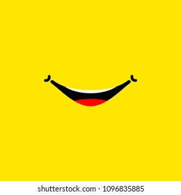 Smile Vector Template Design Illustration