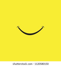 Ilustración de diseño de plantillas de vectores de sonrisa