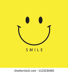 Smile Vector Template Design Illustration
