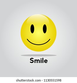 Smile Vector Template Design Illustration