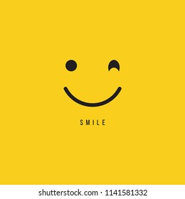 Smile Vector Template Design Illustration