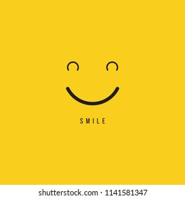 Smile Vector Template Design Illustration