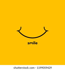 Smile Vector Template Design Illustration