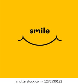 Smile Vector Template Design Illustration