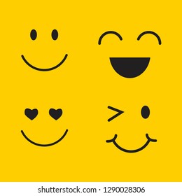 Smile Vector Template Design Illustration
