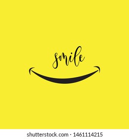 Smile Vector Template Design Illustration

