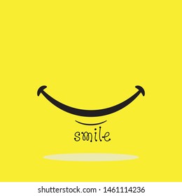 Smile Vector Template Design Illustration
