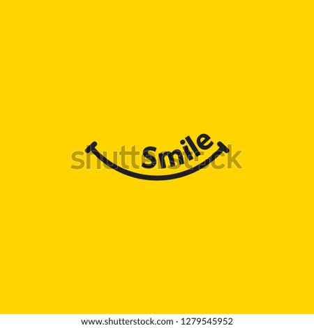 Smile Vector Template Design Illustration