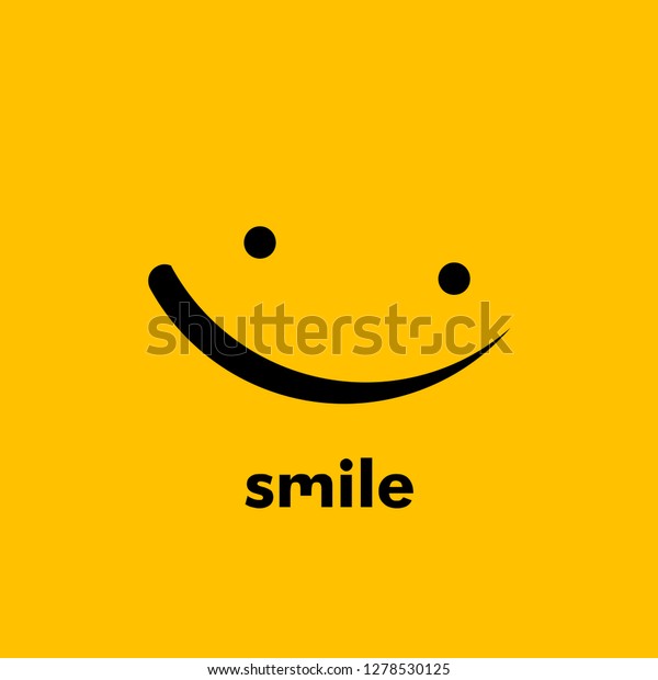 Smile Vector Template Design Illustration Stock Vector (Royalty Free ...