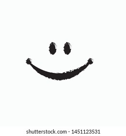 Smile Vector Template. Design for poster, banner or print. Simple illustration