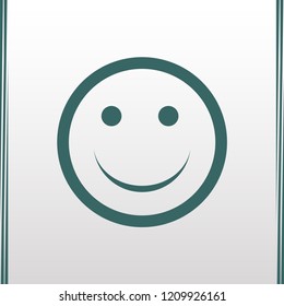 Smile vector web Icon