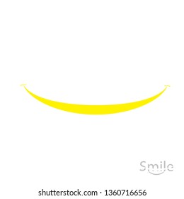 smile white background logo design vector