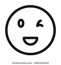 Smile Wink Icon Pack Emoticon Illustrations for Social Media and Messaging