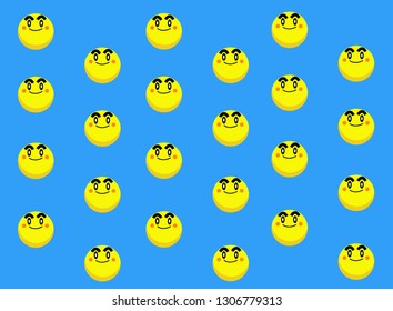 smile yellow face background