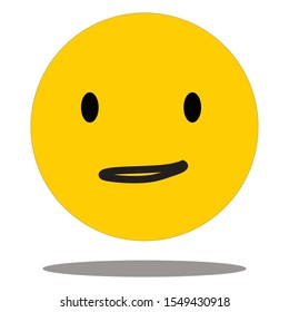 Smile Yellow face Vector EPS10