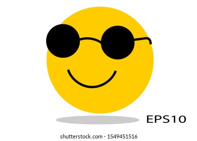 Smile Yellow face Vector EPS10