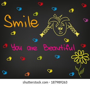 Smile you are beautiful