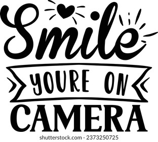 Smile your on camera Doormat design