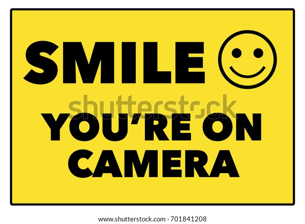 Download Vetor stock de Smile Youre On Camera Sign Vector (livre de ...