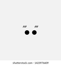 smiled surprised icon sign signifier vector
