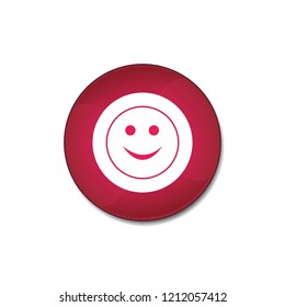Smiler vector button, web design element