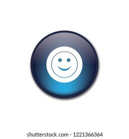 Smiler vector button, web design element
