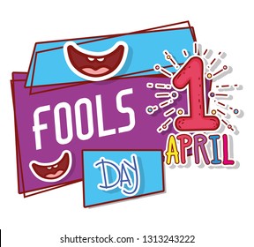 smiles with first april and fools day celebration