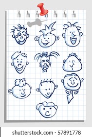 smiles icon set drink icons set