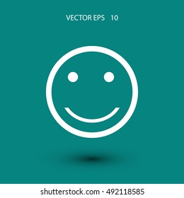 smiles icon vector, flat design best vector icon
