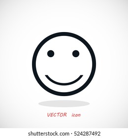 smiles icon vector, flat design best vector icon