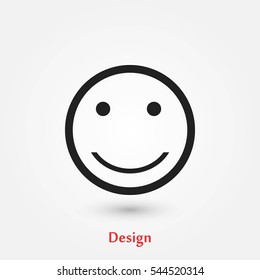 smiles icon vector, flat design best vector icon