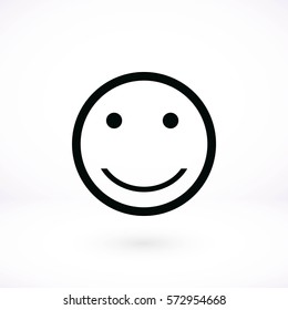 smiles icon vector, flat design best vector icon