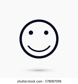 smiles icon vector, flat design best vector icon
