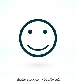 smiles icon vector, flat design best vector icon