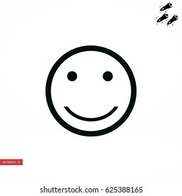 smiles icon vector, flat design best vector icon