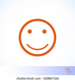 smiles icon vector, flat design best vector icon