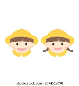 smiles on the faces of children in kindergarten