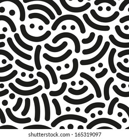 smiles - seamless abstract background