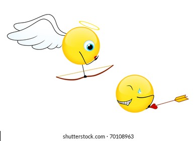 Smiles for Valentine's Day. Vector