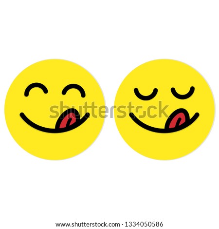 smiles yummy vector illustration