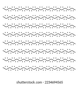 smiley abstract hand drawn style symbol vector illustration