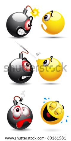 Smiley ball and smiley bomb