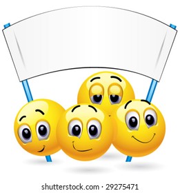 Smiley Bälle bei der Sitzung