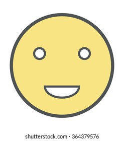 Smiley Bold Icon Illustration