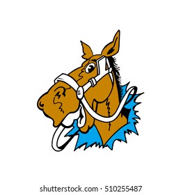 Smiley cartoon horse