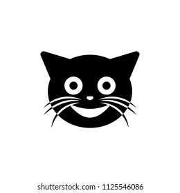 smiley cat icon. Element of emotions icon for mobile concept and web apps. Detailed smiley cat icon can be used for web and mobile on white background